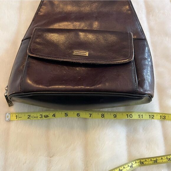 Landau Sacamoto brown leather backpack - Picture 10 of 14